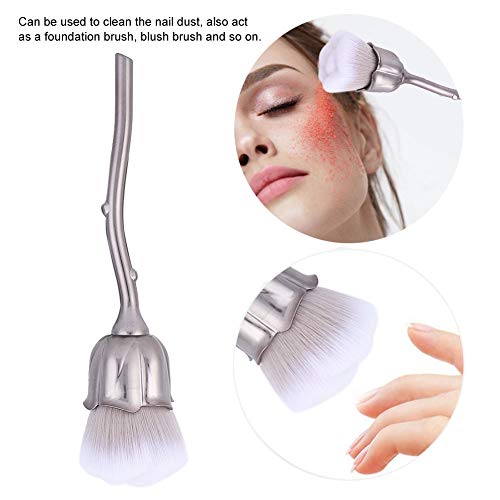 Nail Dust Brush, Nail Art Powder Dust Removal Brushes Manicure DIY Nail Tool Soft Nail Dust Cleaning Brush for Nail Salon and Household - Image 2