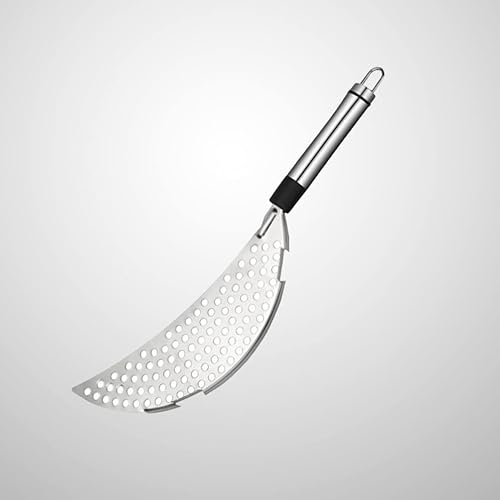 Miniatura 7 de Hemoton Colador de olla de acero inoxidable Fideos espaguetis Herramientas de mano 2 unids Colador Espagueti Pasta Fry Escurridor Utensilios de
