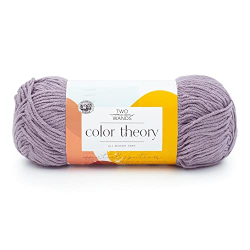 Image of Lion Brand Yarn, Color Theory Worsted Weight Yarn for Knitting and Crochet, Provence, 1 Pack, Acrylic Fiber with Modern Color Palette, Perfect for Sweaters, Hats and Cozy Blankets