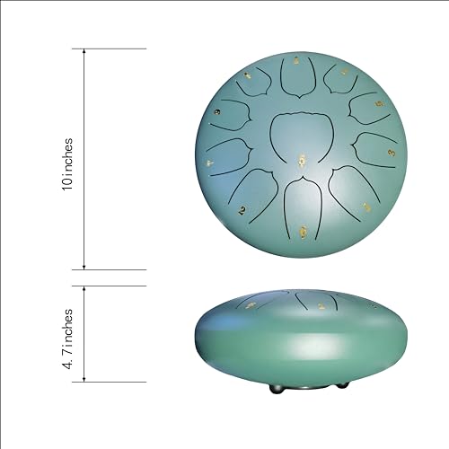 Tambour à langue en acier et finitions de précision pour percussion à main - 3