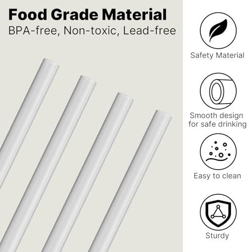 Image of 4-Pack Replacement Straws Compatible with ENCOOL 40oz Cup Tumbler