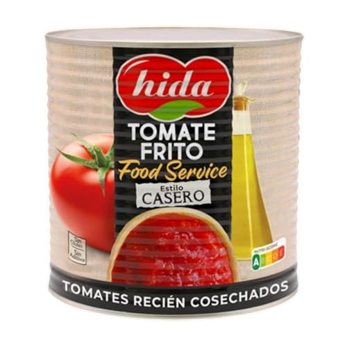 Tomate Frito Casero HIDA 3kg Formato Food Service | Salsa de Tomate Tradicional para Hostelería y Colectividades | Elaboración Artesanal Alto Rendimiento Cocina Profesional(HORECA)