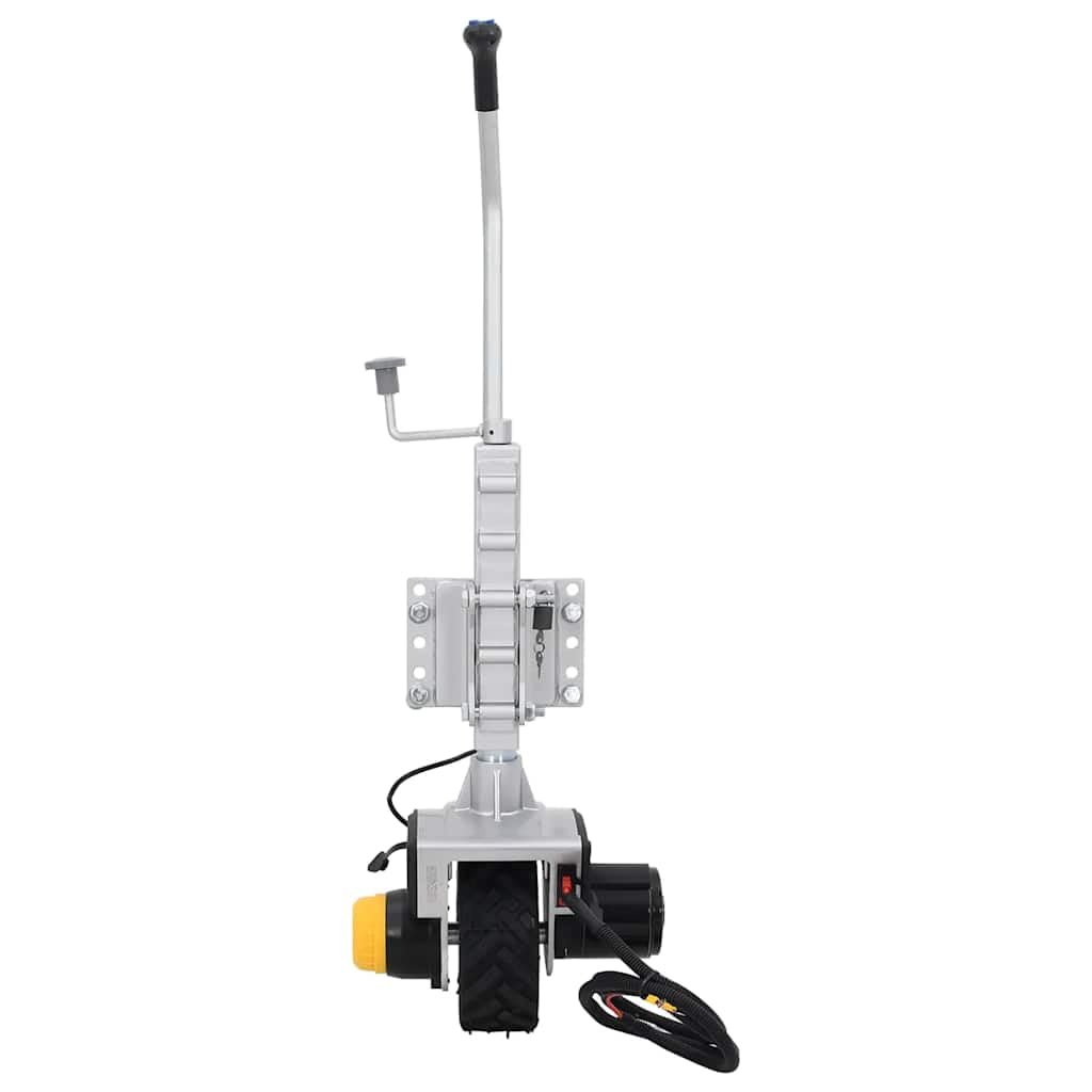Elektrisches Stützrad für Anhänger 12V 550W mit 2722kg Zuglast, Aluminium Rangierhilfe für Wohnwagen, Boote und Pferdeanhänger, Vorwärts- und Rückwärtsgang