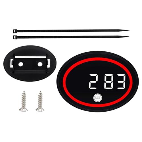 Reloj de moto, LED impermeable pequeño, medidor de temperatura para reloj de motocicleta, para viajar por carreteras urbanas viajes hombres mujeres entusiastas del ciclismo