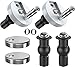 Price comparison product image Wevesa Toilet Seat Hinges Fixings, Quick Release Top Fix Blind Hole Fittings Expanding Rubber Screws Home Office Hotel Apartments Restroom (2 Pcs)