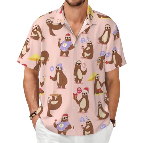Chemise paresseux homme manches courtes pour éviter la chaleur avec style au bureau