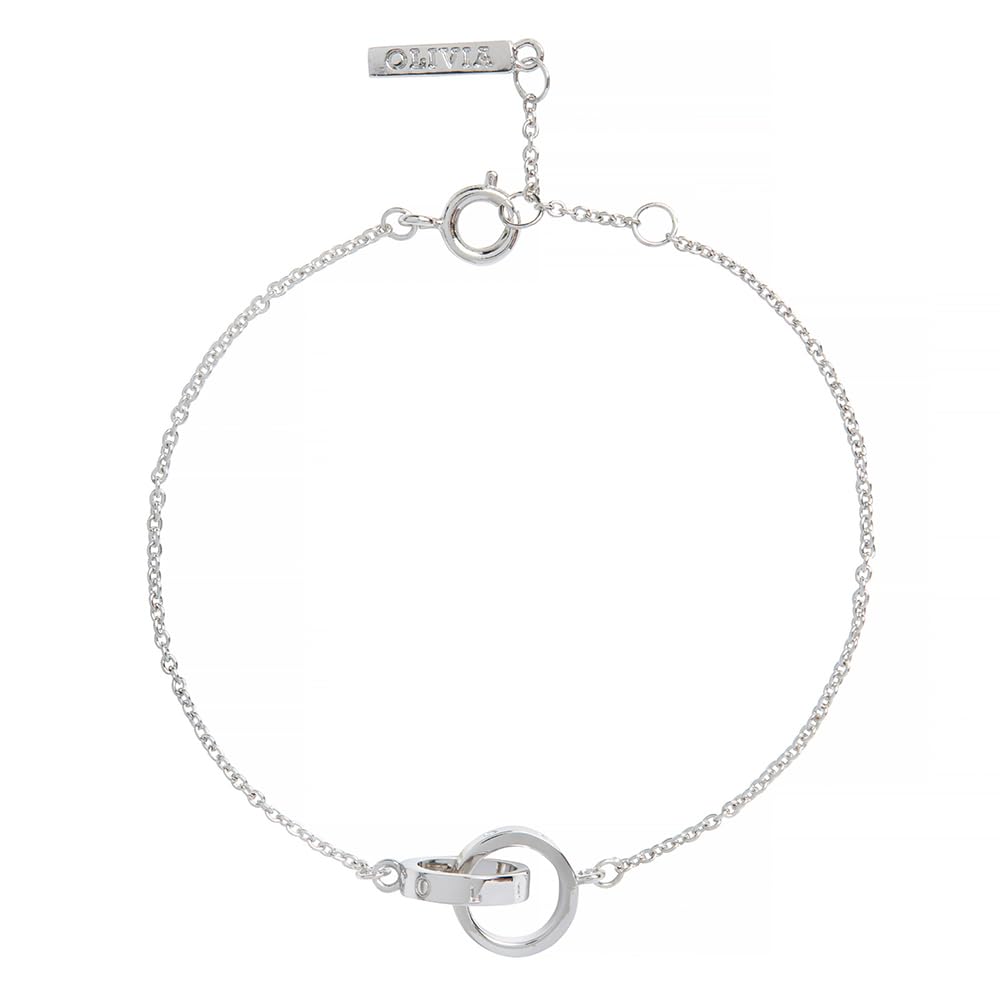 Olivia Burton Classics Rhodium Plated Chain Bracelet