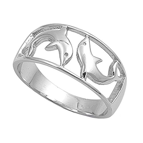 kleine Schätze - Damen-Ring/Verlobungsring - 925 Sterlingsilber - Delphine