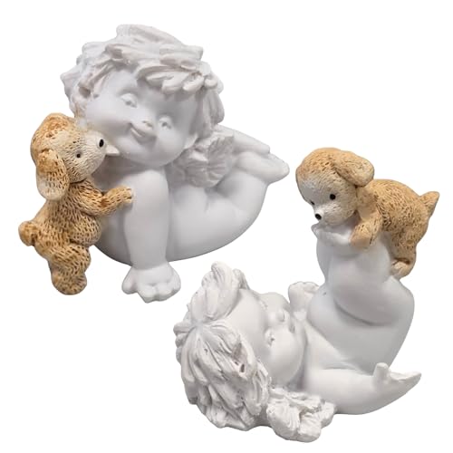 IGOR Engel-Paar mit Hund: Schutzengel Figuren, Deko Engelsfiguren,...