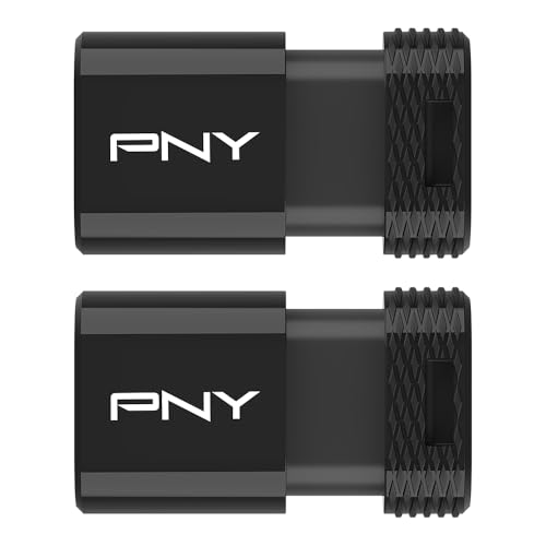 Image of PNY Elite-X Fit Type-C 128GB USB 3.2 Flash Drive - Up to 200MB /s Read, Advanced Performance, Convenient Portable Data Storage, Ultra Compact Fit Design, Type-C Connector, 2-Pack
