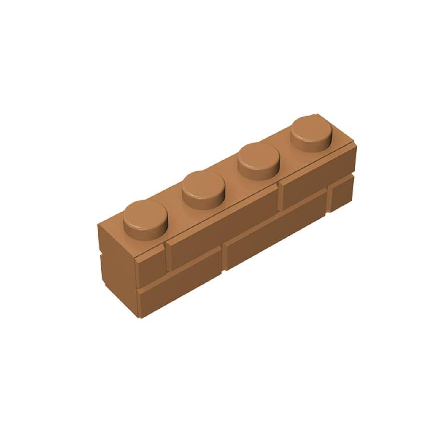 1x4 Masonry Profile Brick 100 PCS, Classic Bulk Brick Wall Blocks Parts, Compatible with Lego Parts and Pieces 15533 (Colour: Light Grey)