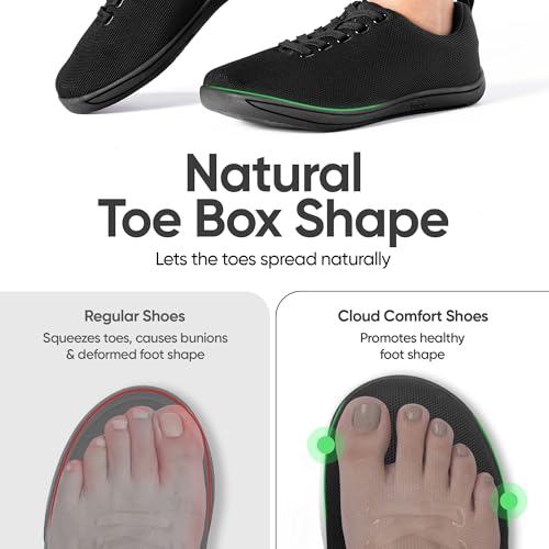 Image of Frido Cloud Comfort Walking Shoes for Women | Zero-Drop Barefoot Design with Wide Toe Box | Lightweight Breathable Comfort Shoes | Natural Foot Movement | Available in Slip-On & Lace-Up Styles