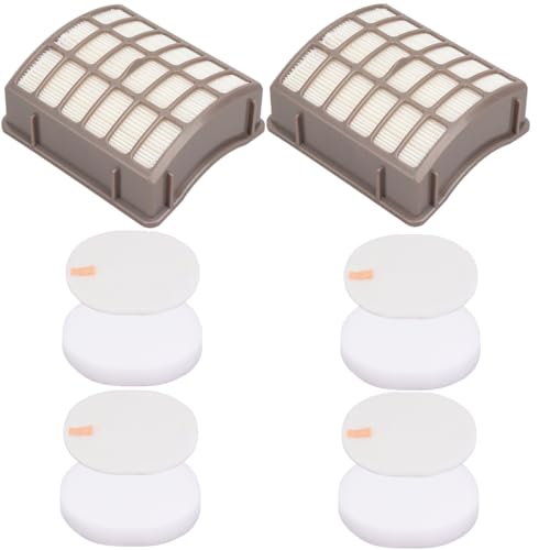 Image of Vacuum Filters Replacement for Shark NV60 NV70 NV70 26 NV71 NV80 NVC80C NV80 26 NV90 NV95 UV420 NV90 26 Navigator Professional Upright Vacuum,2 HEPA Filter, 4 Foam & 4 Faux Felt Filters # XFF80 XHF80