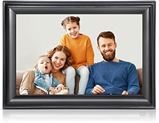 Canupdog WiFi Digital Picture Frame 10.1 Inch, 1080P IPS Touch Screen Digital Photo Frame with 16GB Memory, Auto-Rotate, Wall Mountable, Instantly Send Photos or Videos from Anywhere via Frameo App