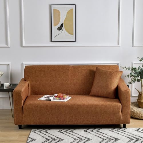 Housse canapé en chenille protectrice grand angle 4 places L