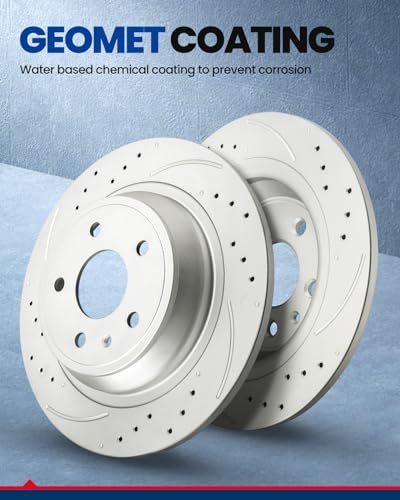 Image of KAX Rear Brake Kit Fits Honda Accord 2003-2007, Acura TSX 2004-2008