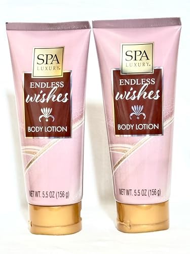 Spa Luxury Body Lotion 5.5 fl oz (Pack of 2) – Hydrating, Fast-Absorbing, Soft & Smooth Skin.(Endless Wishes)
