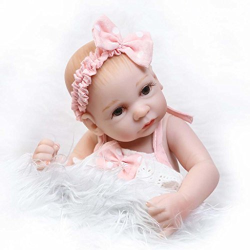 Terabithia Miniature 10" Adorable Rare Alive Reborn Baby Doll Silicone Full Body Waterproof For Girl #TOP1