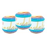 (3 Pack) Lion Brand Yarn Mandala Sparkle Yarn, Hercules