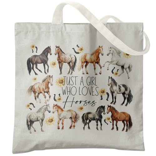 Horse Canvas Tote Bag for Women