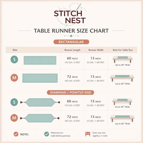 Image of STITCHNEST 'Nomad Weave Collection' Jacquard Table Runner 13x72 Inches| Tassel Finish | Modern Dining Table Decor