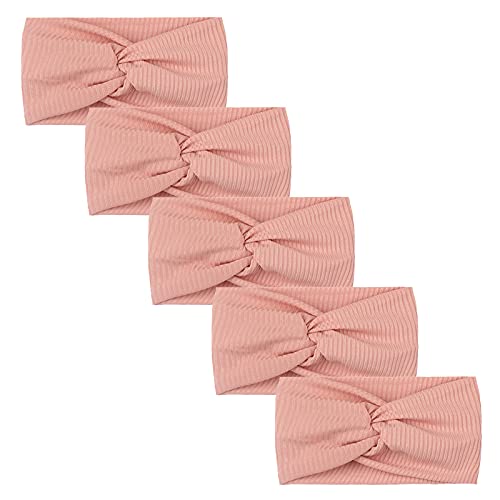 Headwear 5 peças faixa de cabelo listrada acessórios elásticos crianças menina bebê cuidados com beb