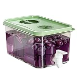 Design salvaspazio – Questo dispenser per bevande frigo ha un profilo compatto e massimizza l'efficienza di stoccaggio. Si adatta perfettamente a piccoli spazi mantenendo il frigorifero organizzato e senza ingombro. È ideale per appartamenti o uffici con spazio limitato.