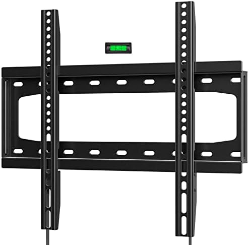 HOME VISION TV Wall Mount Fixed,Low Profile TV Mount,Wall Mount TV Bracket for Most 26-55 inch TVs with Max VESA 400X400mm up to 99lbs Fits 16'' Wood Studs,Quick Release Lock