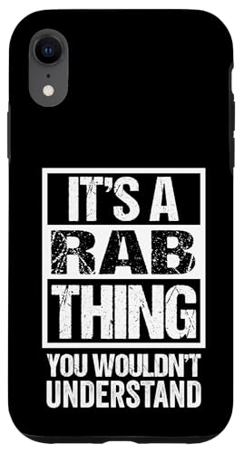 It's A Rab Thing You Wouldn't Understand First Name Nickname �X�}�z�P�[�X iPhone XR �p