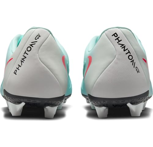 Nike Phantom GX 2 Academy AG Low-Top Soccer Cleats (FJ2552-300, Mint/Off Noir/Atomic Red)3