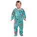 Emelivor Rooster Dots Colorful Unisex Baby Newborn One-Piece Pajamas Footie Long Sleeve Romper Pjs for Girl Boy Kids