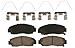 Wagner QuickStop ZD1506 Ceramic Disc Pad Set Includes Pad Installation Hardware, Front