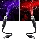 Car Roof Star Night Lights Mini Led Projection Lamp,2 Pcs Mini Led Projection Lamp Star Night Wedding Car, USB Roof Projector Night Light, Ceiling, Bedroom, Party Romantic