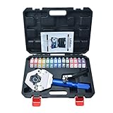 Hydraulic AC Hose Crimper 71500 Manual A/C Hose Crimper Kit Air Conditioning Repair Handheld Hydraulic Hose Crimping Tool