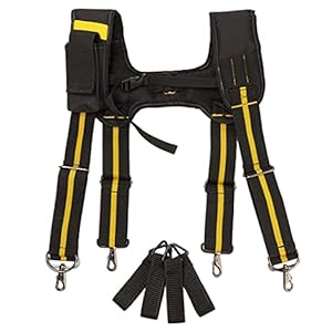 Sraeriot Gereedschapsriem Bretels Multi-pockets H Type Tool Hanging Bretels Heavy Duty Work Suspension Rig…