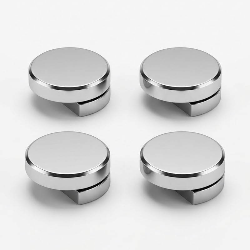 Atlantic Fully Brass Half Round Mirror Glass Bracket Holder 6mm | Chrome Finish | Wall Mounted | Mirror Wall Holder Clips | Glass Mounting Bracket | Pack of 4 Pieces-image-23