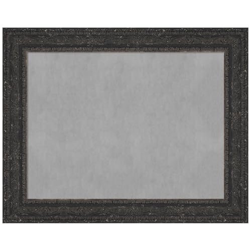 Amanti Art Black Framed Magnetic Board, 29x23, Traditional Office Decor