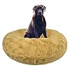 Bessie and Barnie Signature Honeymoon Luxury Shag Extra Plush Faux Fur Bagel PetDog Bed Multiple Sizes