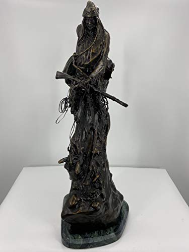 Escultura Bronce Remington Hombre de Montaña 27.5 in miniatura 3