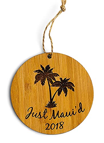 Palm Bushes Simply Maui’d Christmas Decoration Personalised Yr