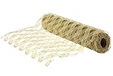 100% poliéster Nordstern Camino de mesa \'Lurex\' dorado, 3 m