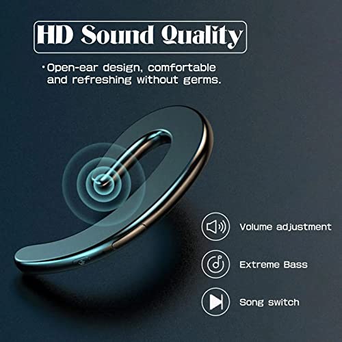 Essonio Air Conduction Headphones Bluetooth Open Ear Headphones Open Air Headphones Ipx5 Waterproof Headphones #TOP5
