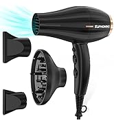 SUPHOMING Hair Dryer, Professional Negative Ions 2200W Blow Dryer, Lightweight Portable Travel Ce...