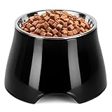 Raised Dog Bowls, Elevated Dog Bowls for Wearing Cone,Cocker Spaniel Long Ears,Neck Stress-Free,Non-Slip Stianless Steel Bowl for Small Size Dogs