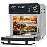 Air Fryer Oven, CUSIMAX 14.5L Digital Air Fryer for Home Use, 16-in-1 Countertop Convection Oven with LED Touchscreen, for Fryer Dehydrate Rotisserie Bake Oil-Free