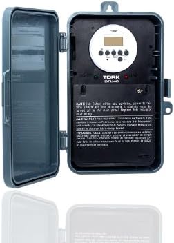 NSi Industries TORK DTU40 Indoor/Outdoor, 7-Day 40-Amp Universal Multi-Volt Digital Appliance Timer - 24-Hour Programming - Multiple On/Off Settings - 120-277-Volt - Compatible with Incandescent/Compact Fluorescent/LED - Automatic Voltage Detection