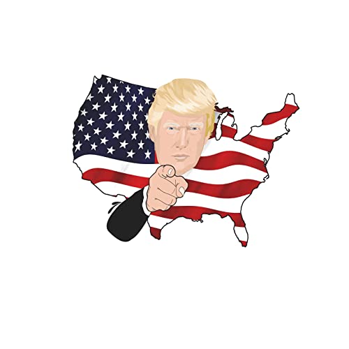 Tableau Donald Trump caricature Uncle Sam en toile imprimée humour USA de 45x30 cm
