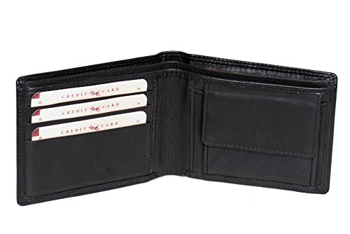 Image of Black Wallet and Key Ring Combo