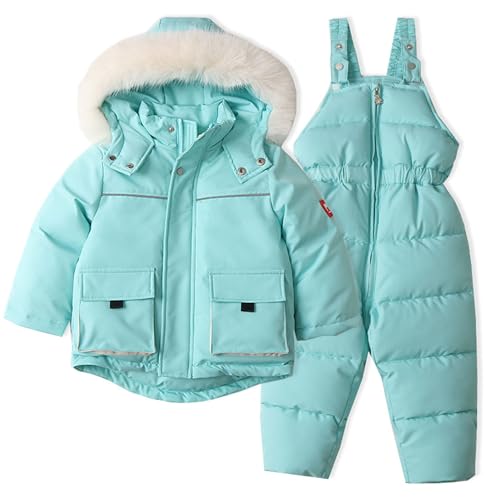 Children's ski suit suit padded thickened warm windproof waterproof