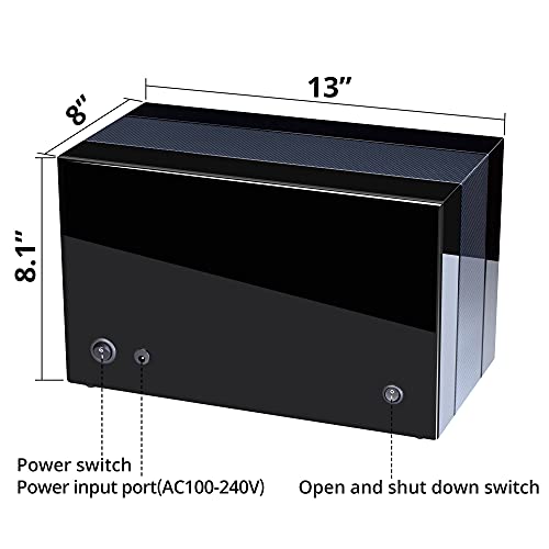Watch Winder For 3 Automatic Watches, Intelligent Led/Lcd Watch Spinner, High End Glossy Watch Winder Box With Individual Quiet Motors, Flexible Watch Pillows, Built-In Lcd Touchscreen Control #TOP4